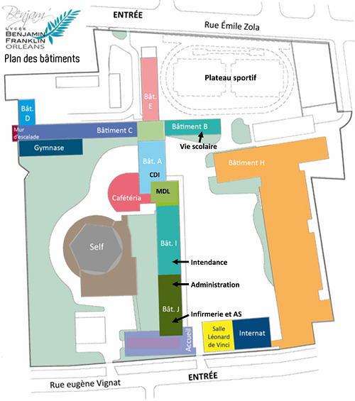 Plan du lycée